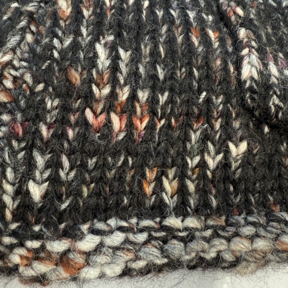 Express Open Front Wool Blend Cardigan Multi-Color Earth Tones on Black OS - Picture 6 of 8